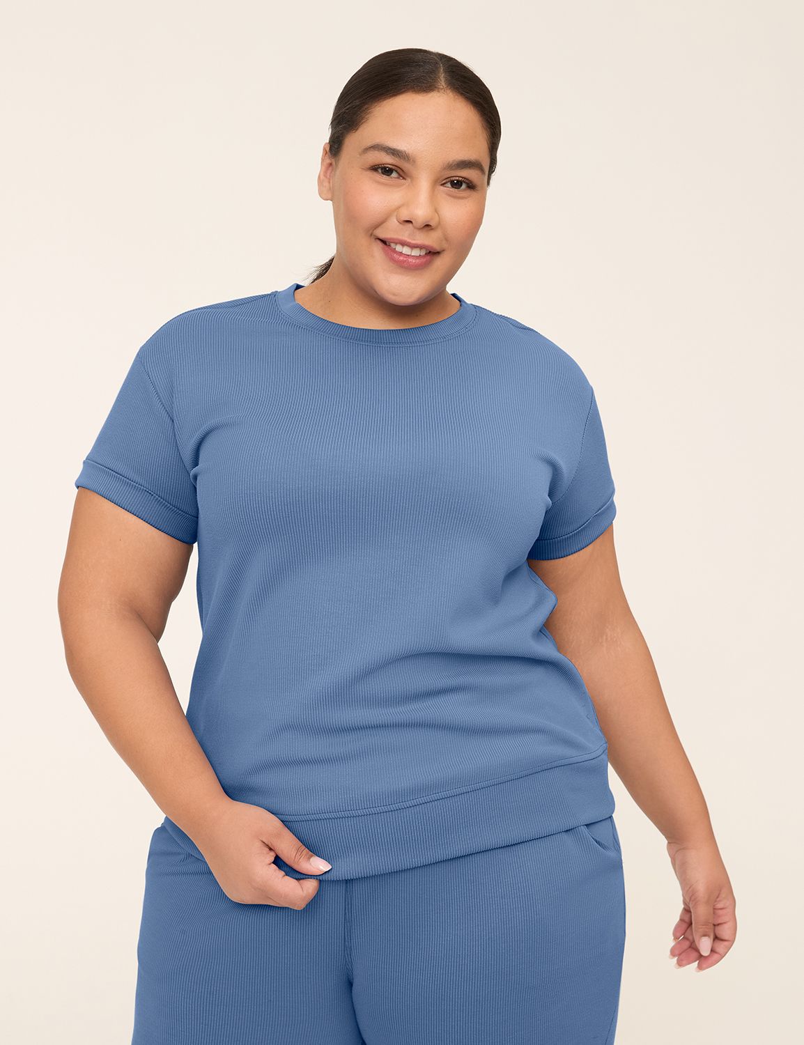 LIVI Short Sleeve Crew Neckline Jou Product Image 1