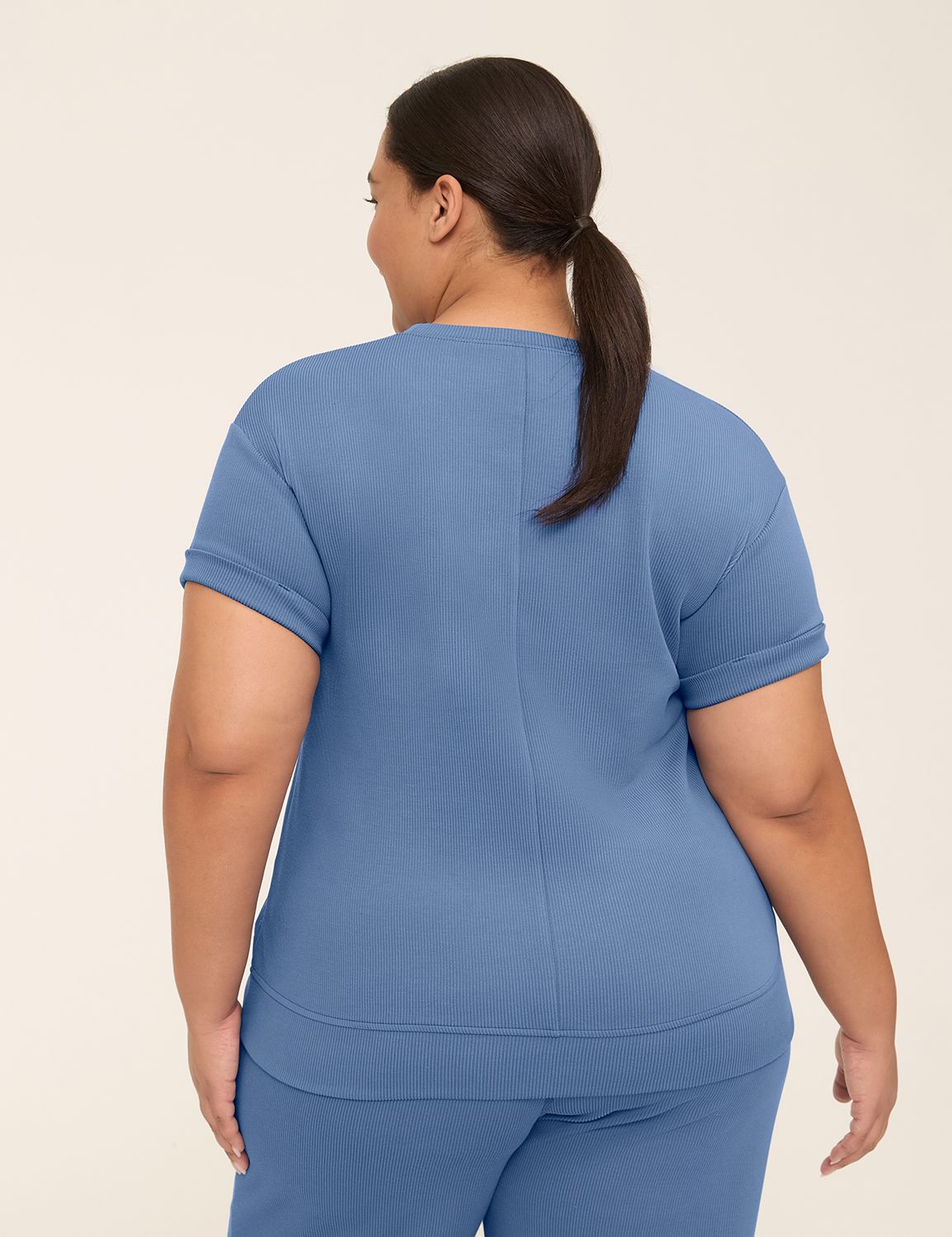 LIVI Short Sleeve Crew Neckline Jou Product Image 2