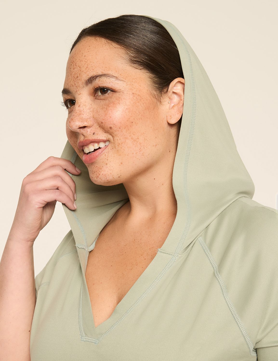 LIVI Soft Short-Sleeve Hoodie | LaneBryant