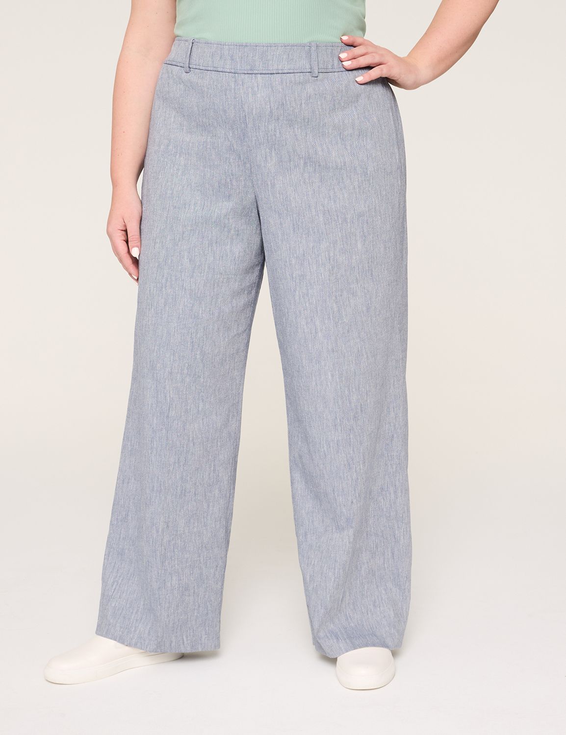 Linen Pull-On Relaxed Straight Pant