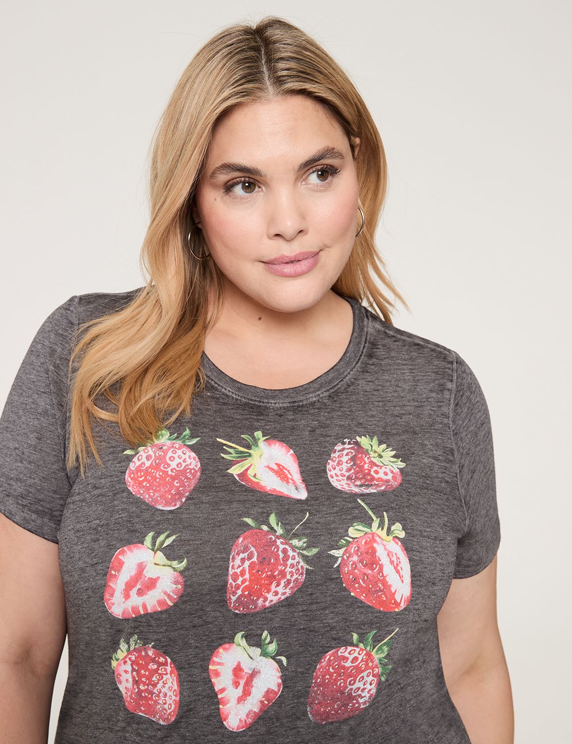 Classic Short Sleeve Crew Neck Tee | LaneBryant