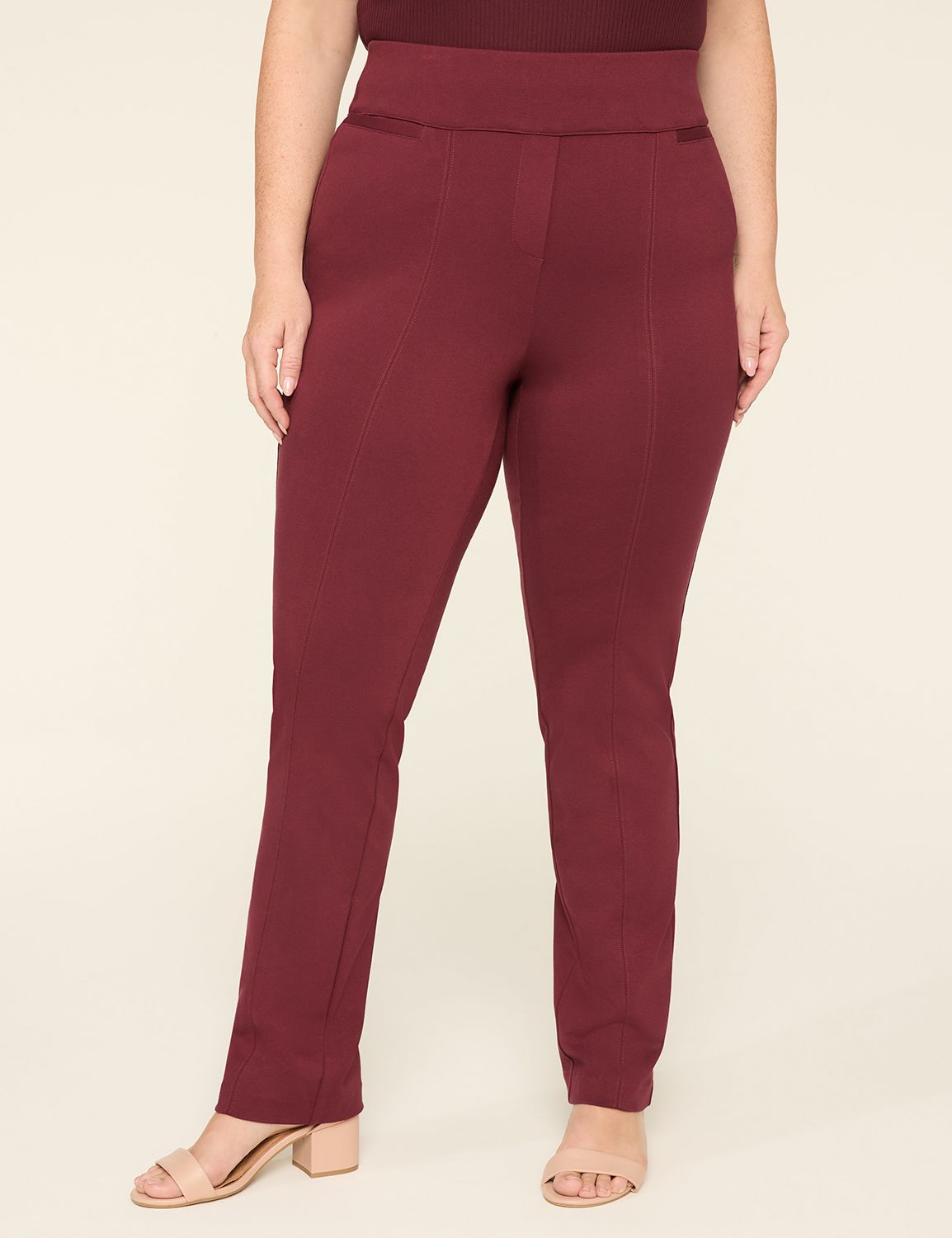 Ponte Pull-On Straight Leg Pant