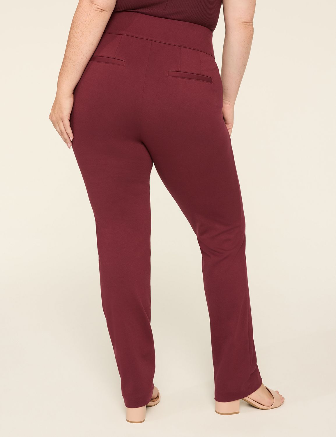 Ponte Pull-On Straight Leg Pant