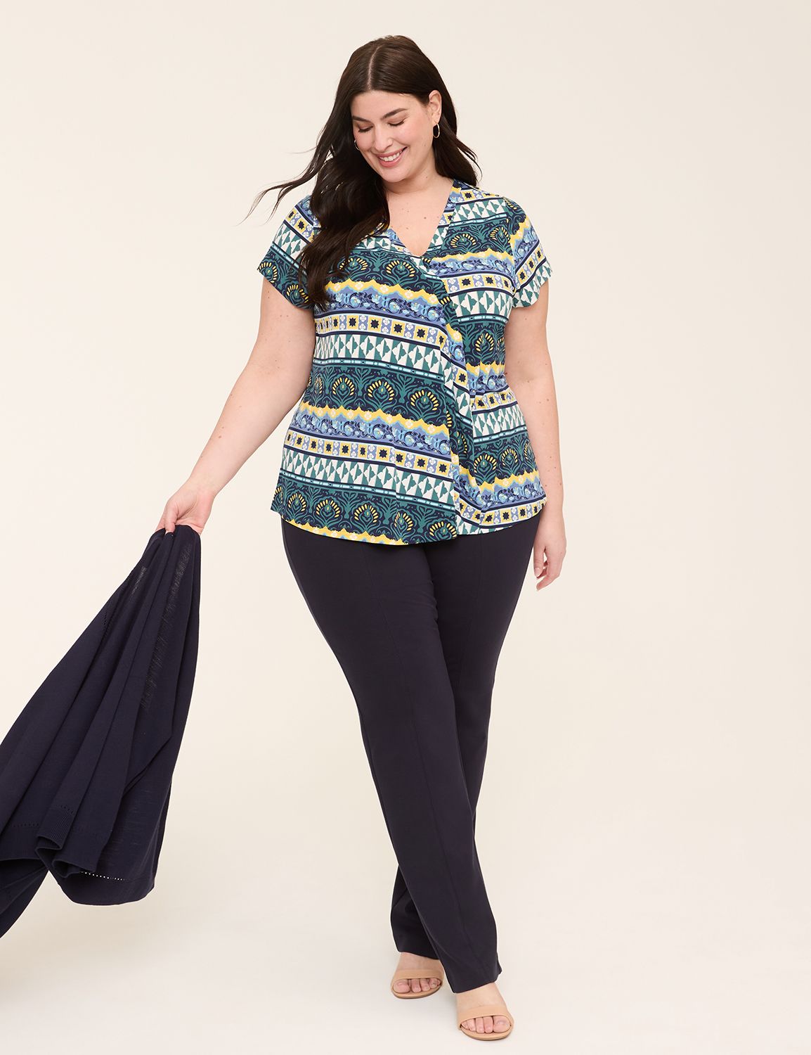 Pull-On Ponte Straight YR ADJACENT | LaneBryant