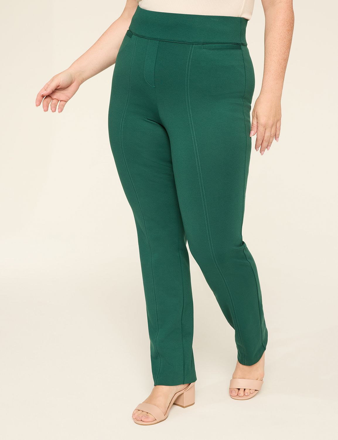 Ponte Pull-On Straight Leg Pant