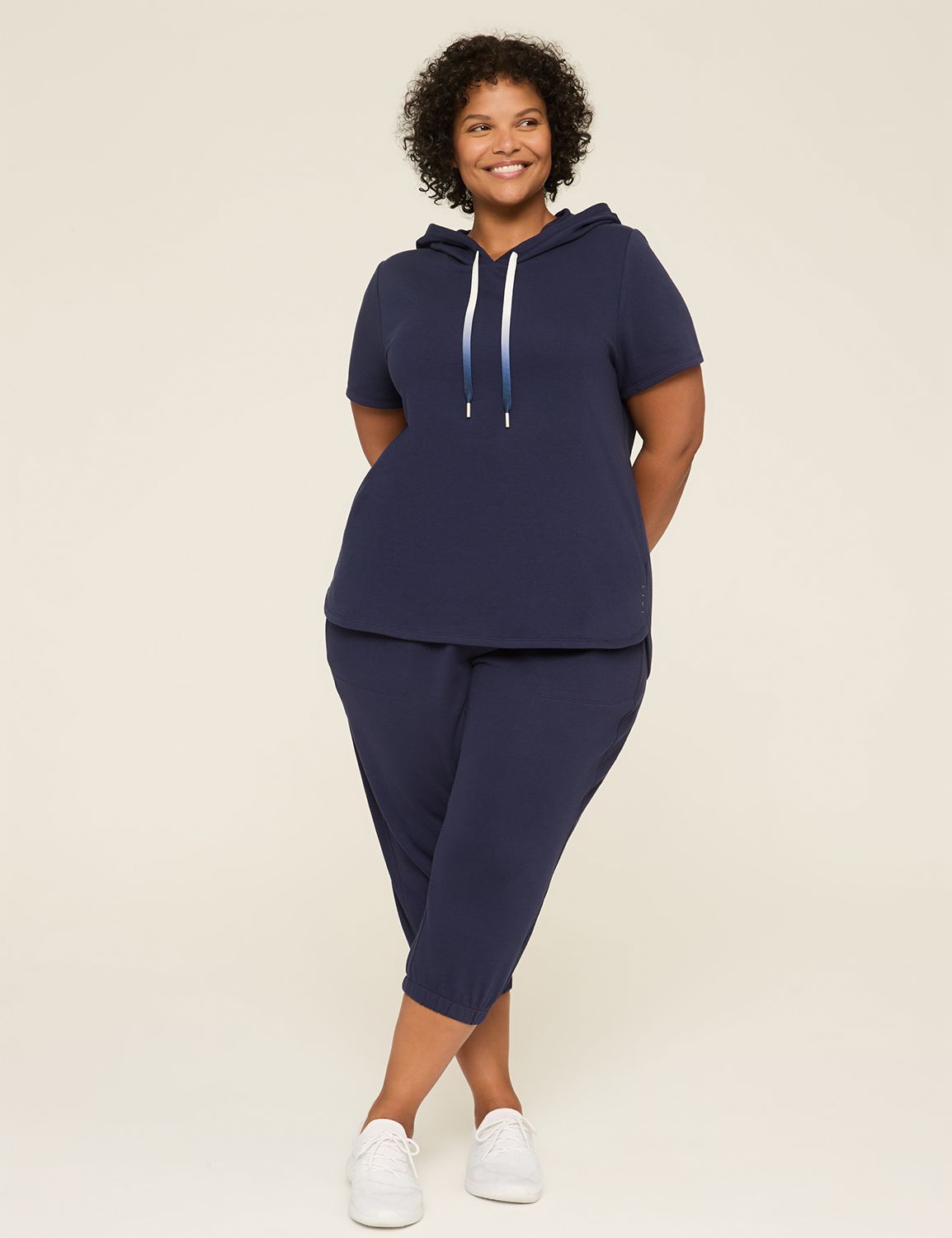 LIVI French Terry Capri Jogger LaneBryant