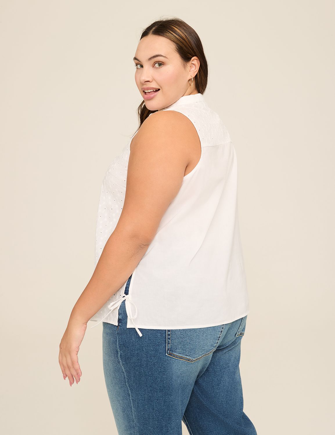 Classic Sleeveless Notch Neck Manda Product Image 2