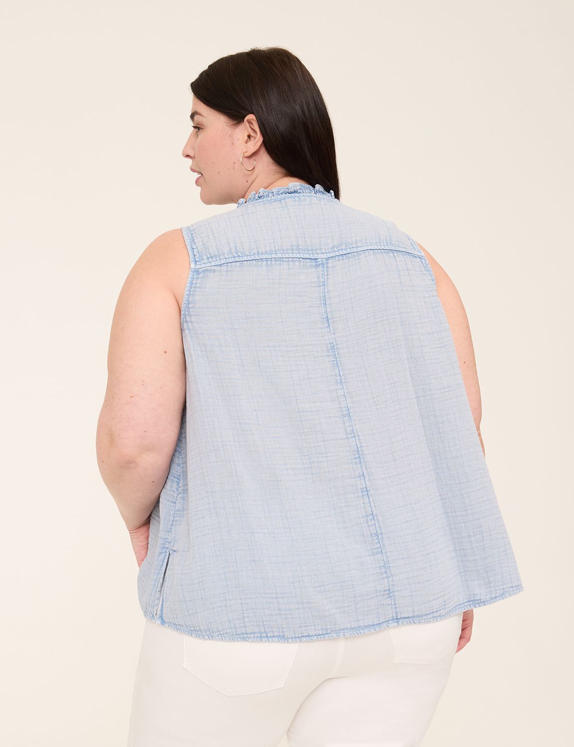 Classic Sleeveless Notch Neck Popov Product Image 2