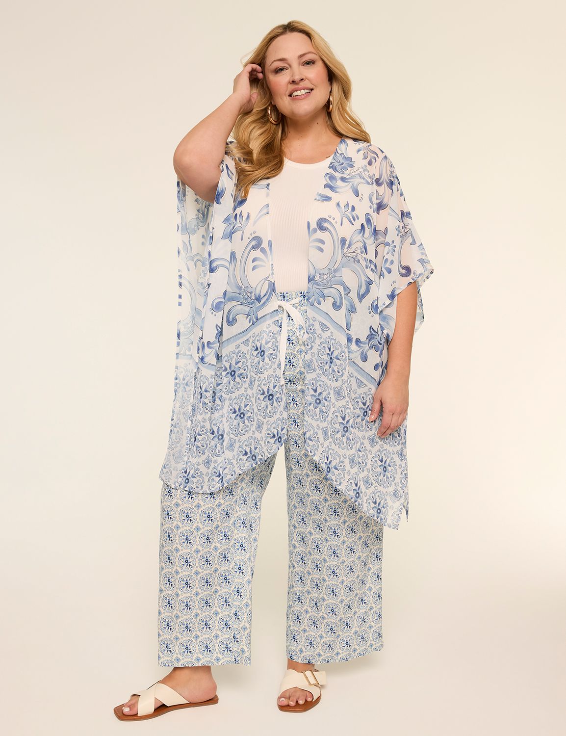 Printed Chiffon Overpiece