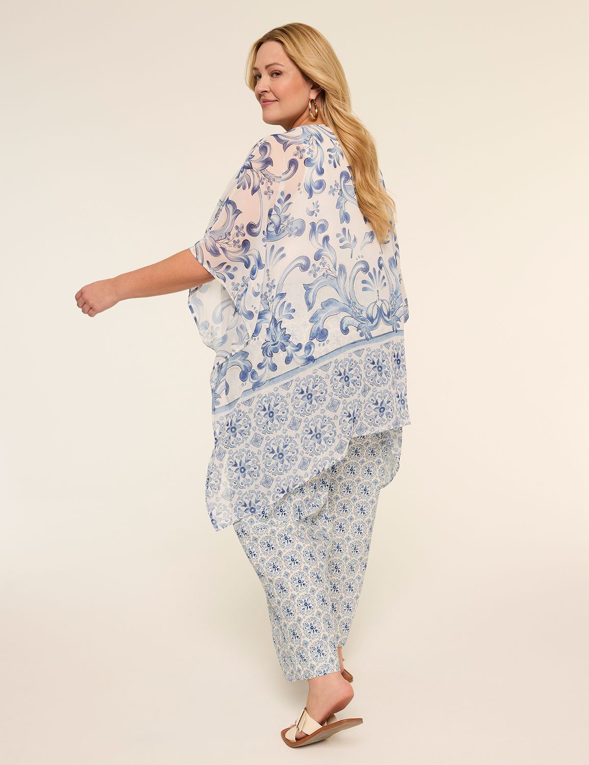 Printed Chiffon Overpiece