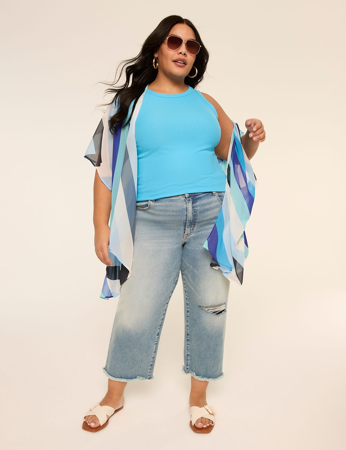 Printed Chiffon Overpiece