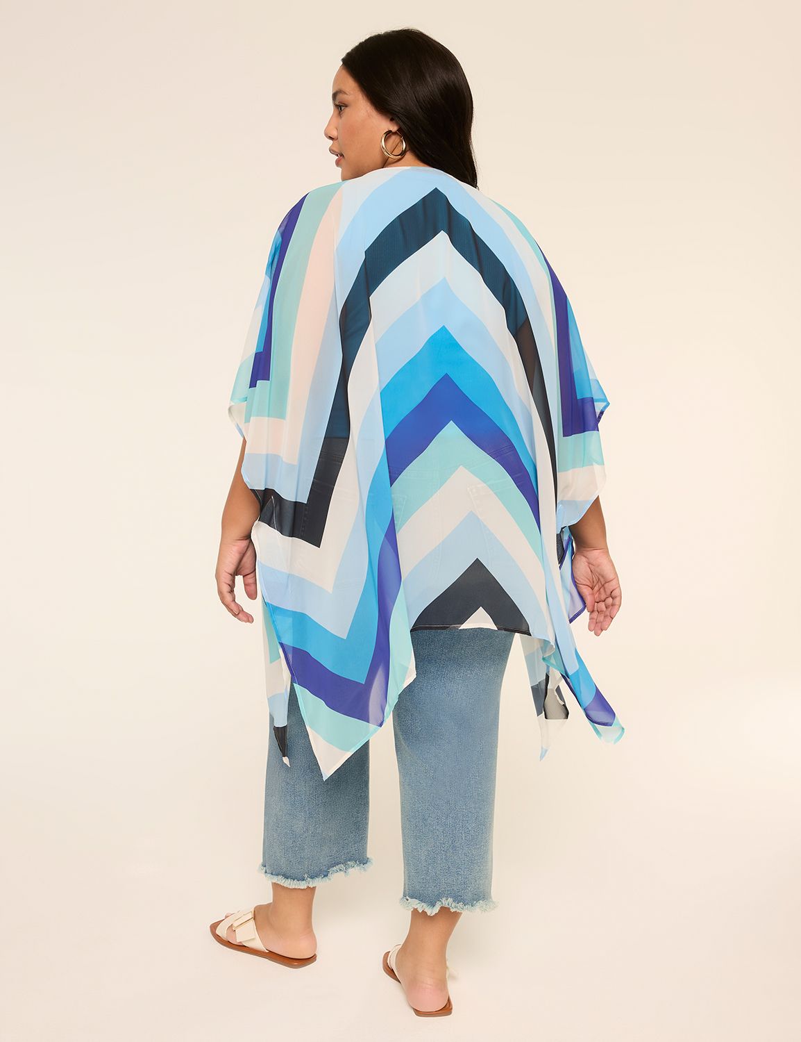 Printed Chiffon Overpiece