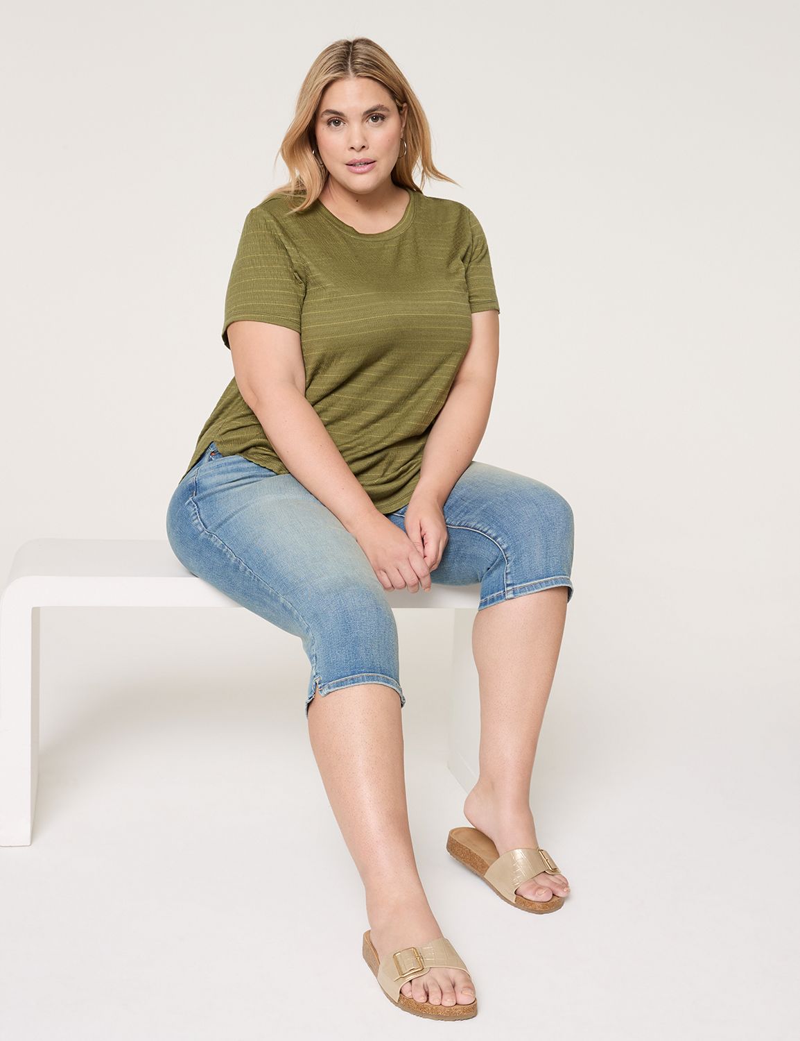 Casual Crew Neck Short Sleeve Swing Product Image 3