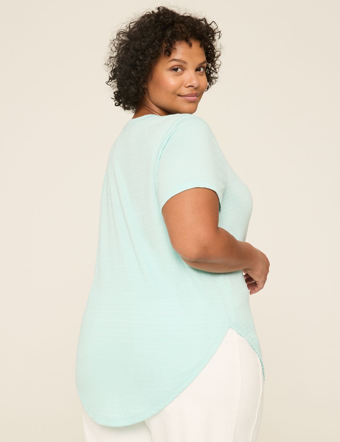 Casual Crew Neck Short Sleeve Swing Product Image 2