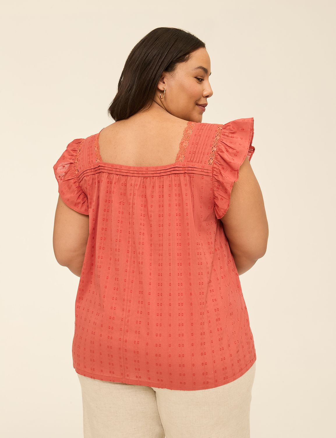 Swing Square-Neck Peasant Blouse