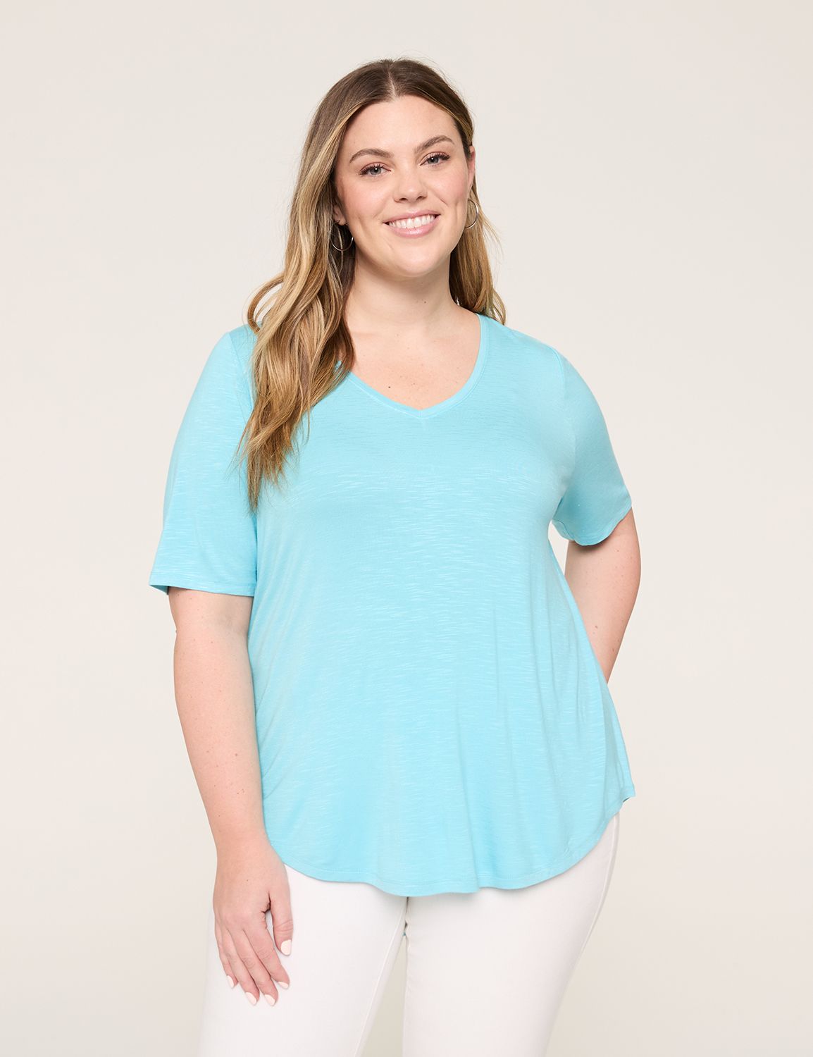 Classic Perfect Sleeve V-Neck Curve Product Image 1