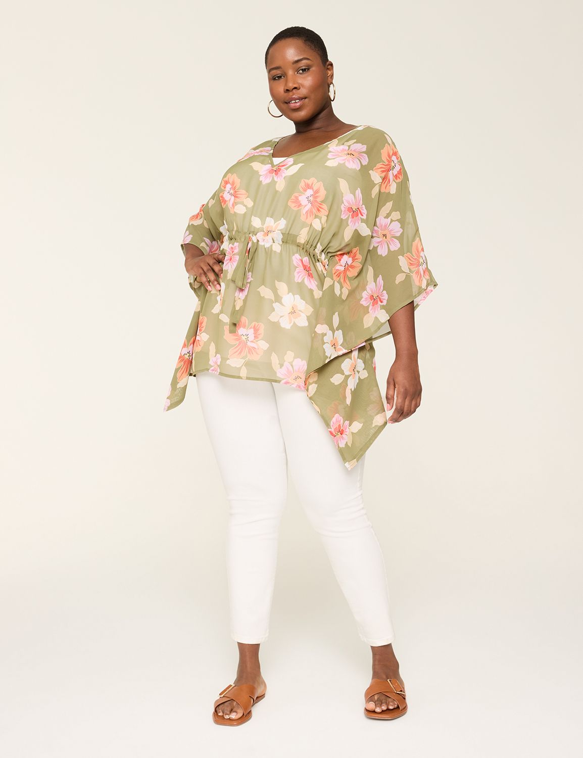 Relaxed Bracelet Sleeve V-Neck Popo Product Image 3