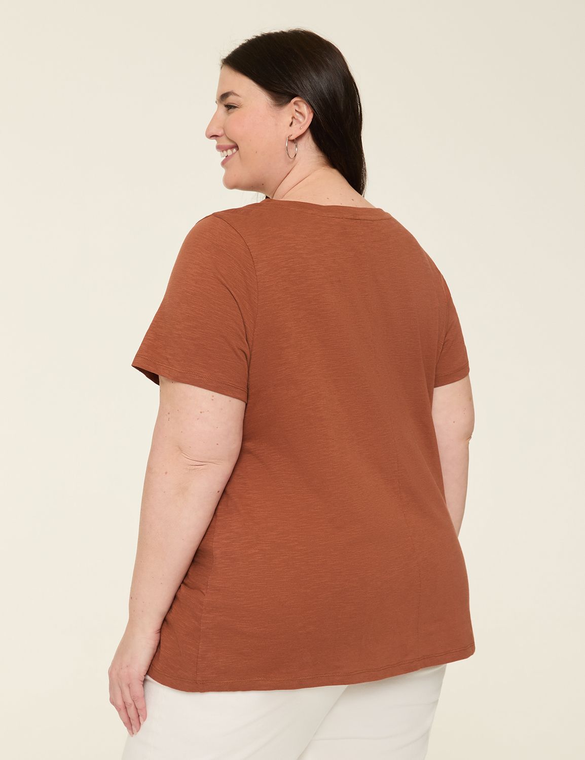 Casual Short Sleeve Embroidered V-N Product Image 2