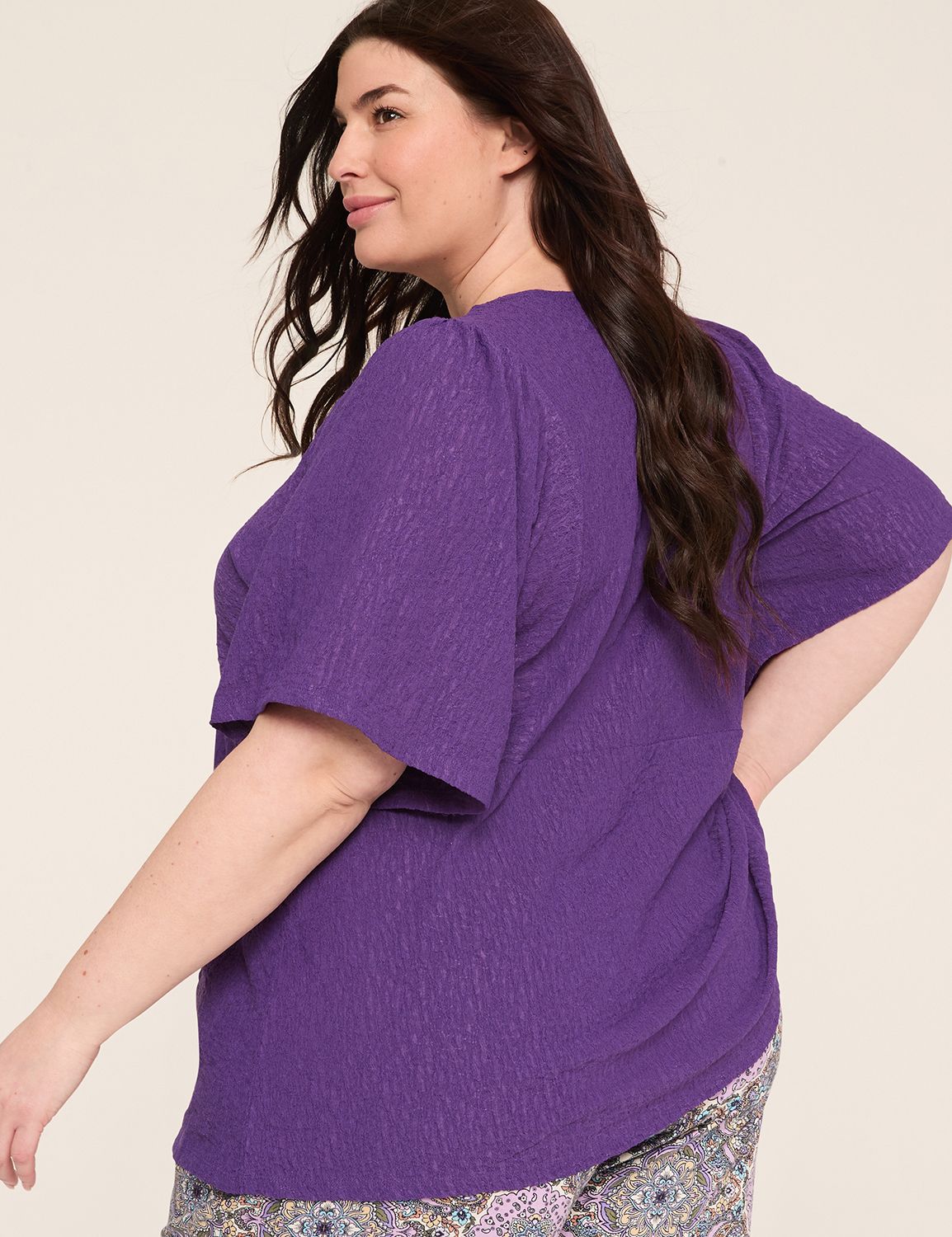 V-Neck Dolman Sleeve Top main image 0