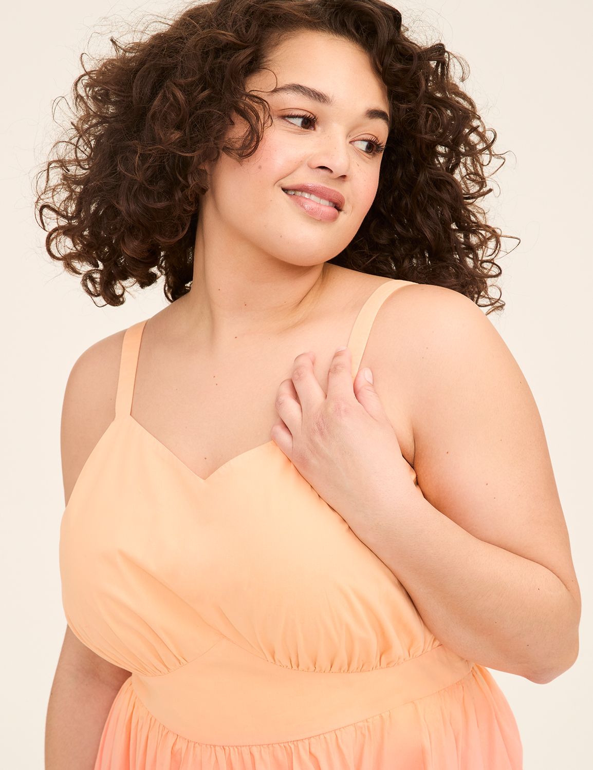 Shirred-Bodice Maxi Dress | LaneBryant