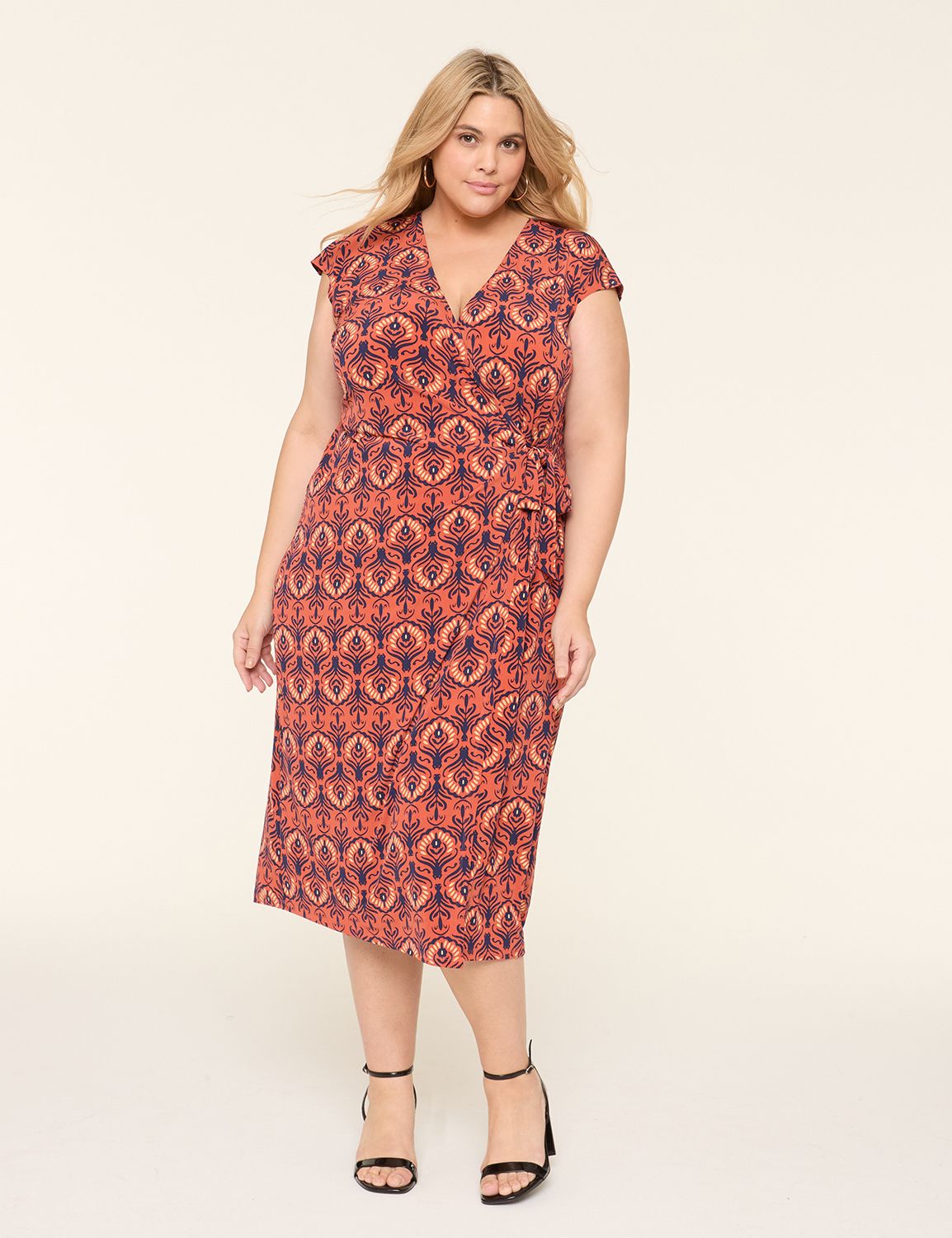 boden ruffle neck jersey midi dress Boden Girls Ruffle Neck Trim Dress in White main image 0