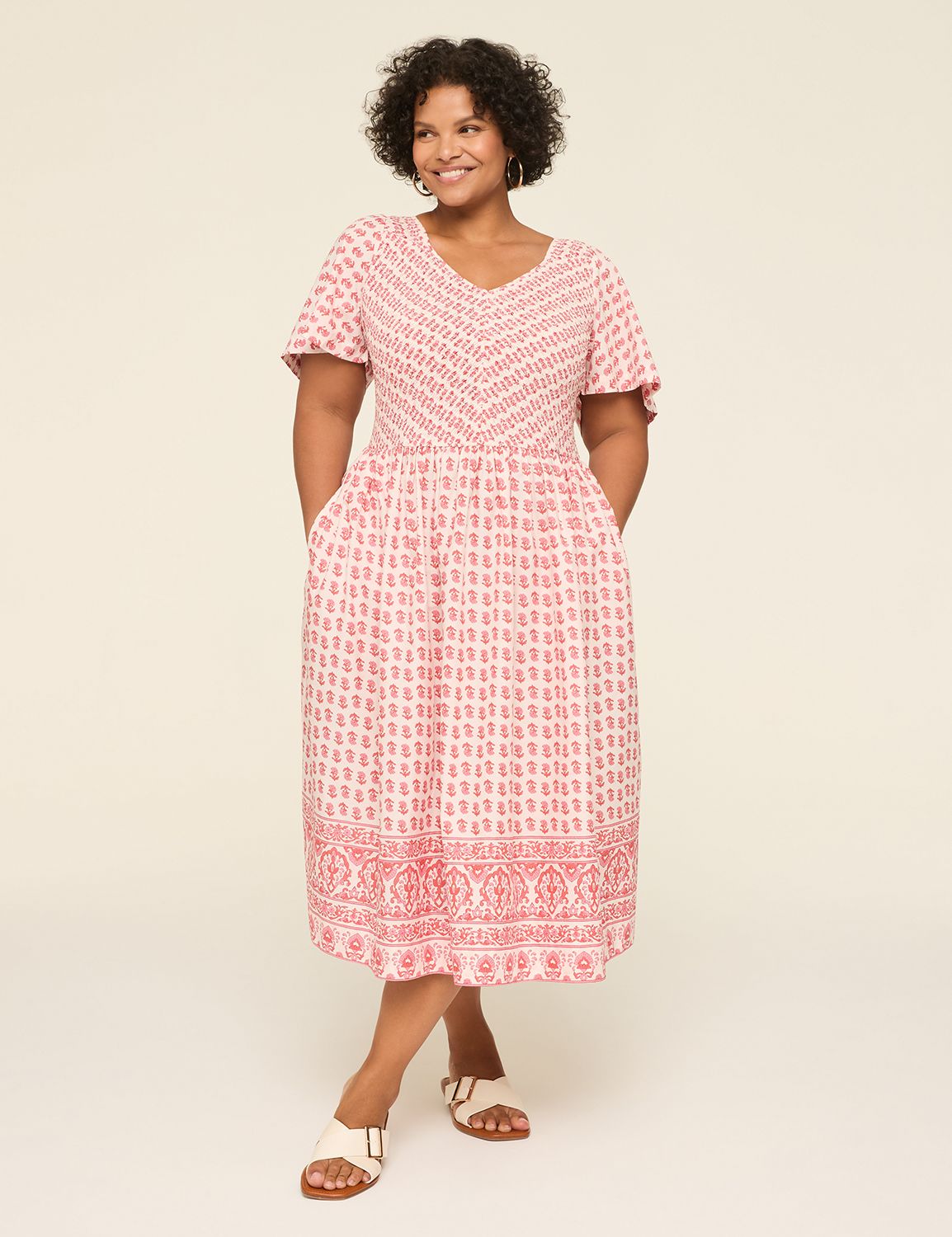 LS SMOCKED TANK DRESS 1147279 Product Image 1