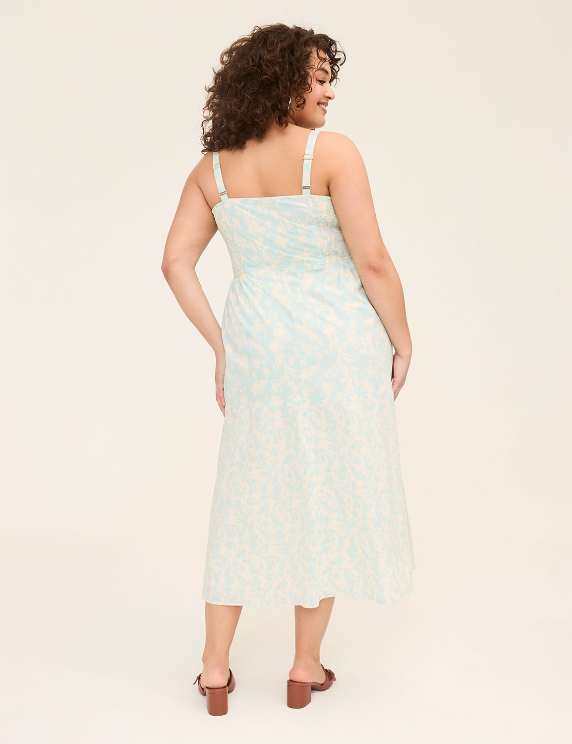 Smocked-Bodice Maxi Dress