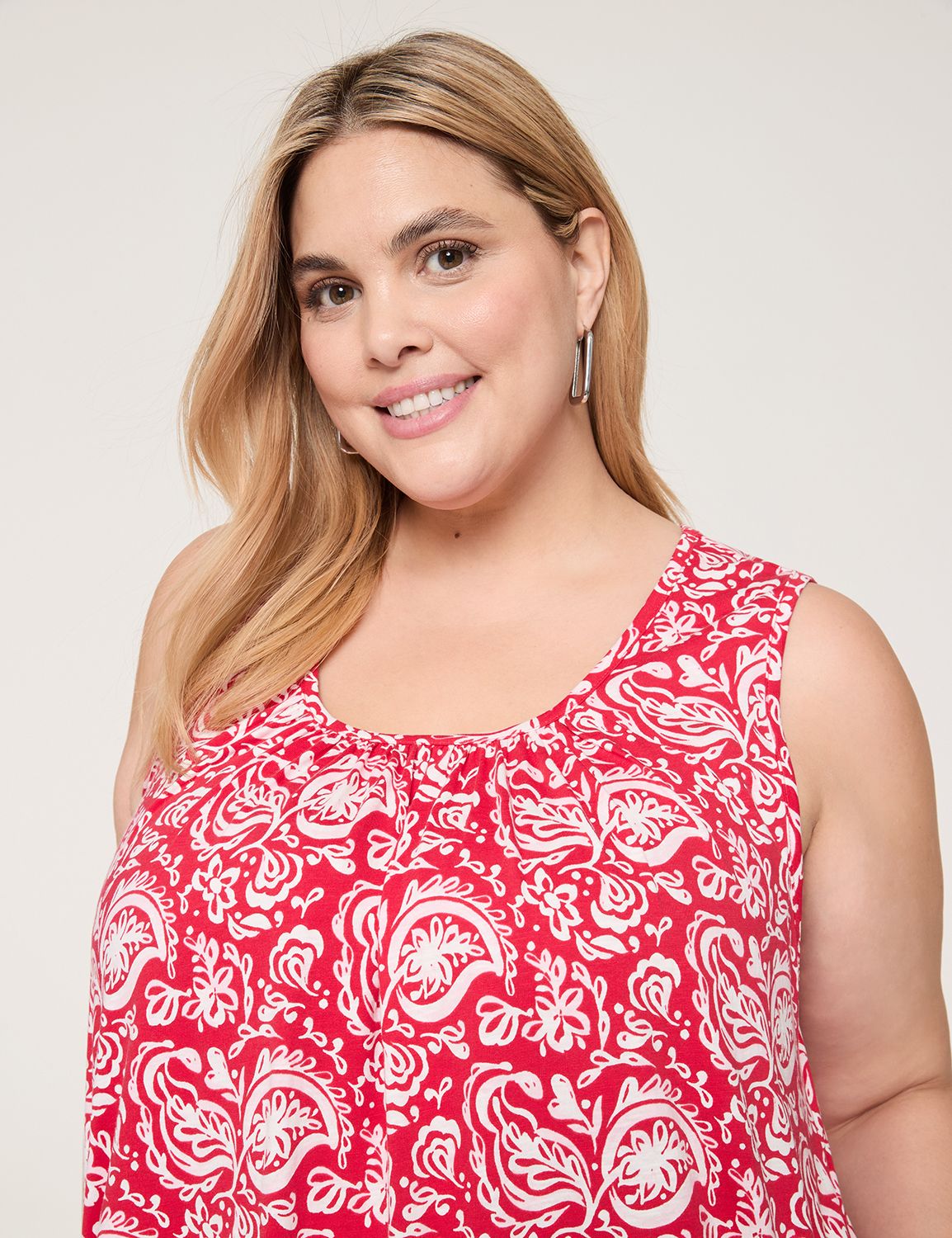 SCOOP NK TIERED SWING TANK DRESS 11 | LaneBryant
