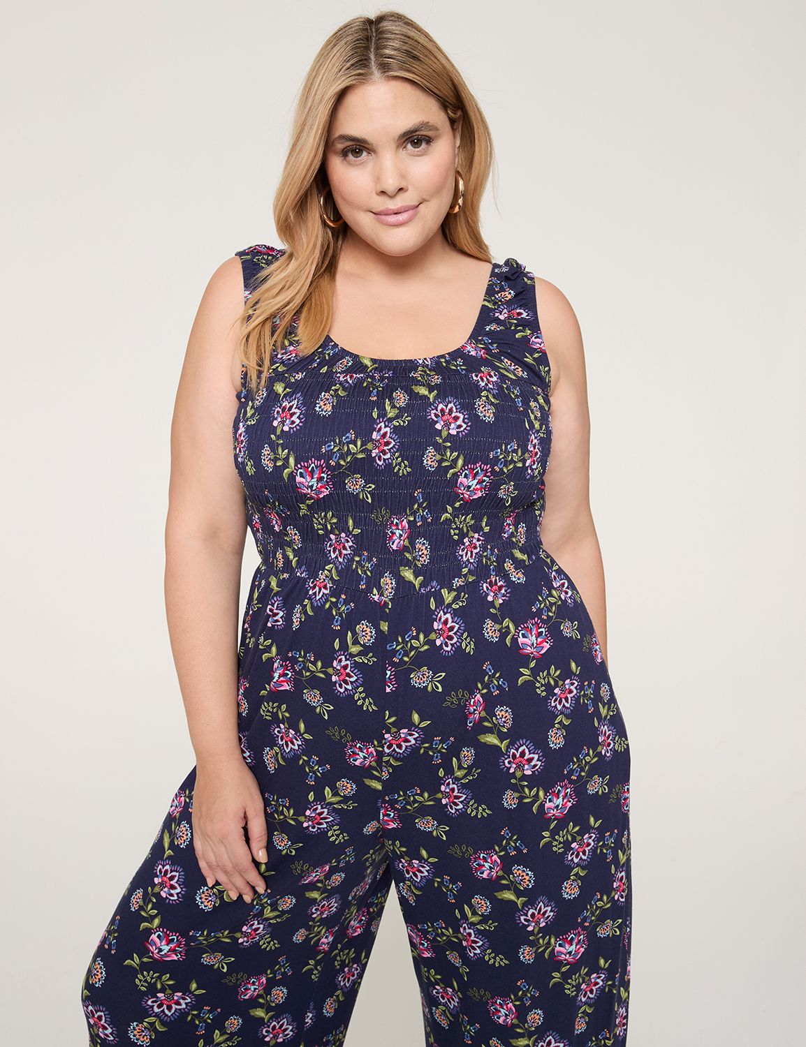 SL SMOCKED BODICE JUMPSUIT 1145158 Product Image 3