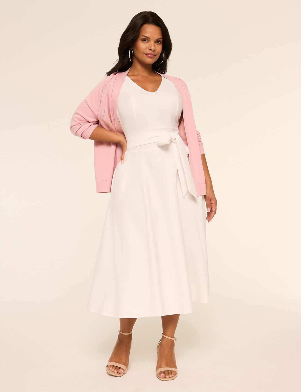 SL LENA LEVEL HEM MIDI DRESS 114701 Product Image 4
