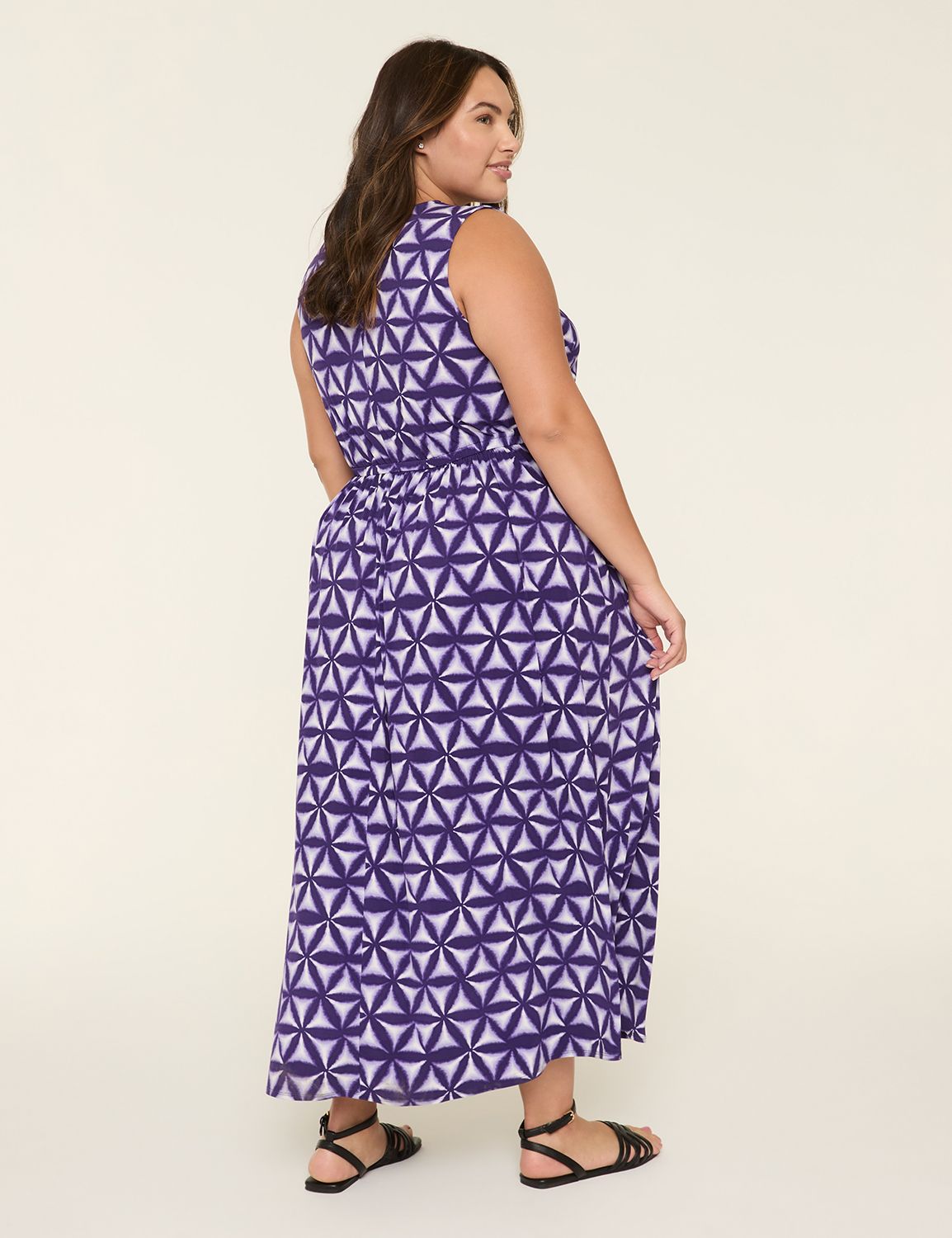 Swing Tie-Waist Jersey Maxi Dress