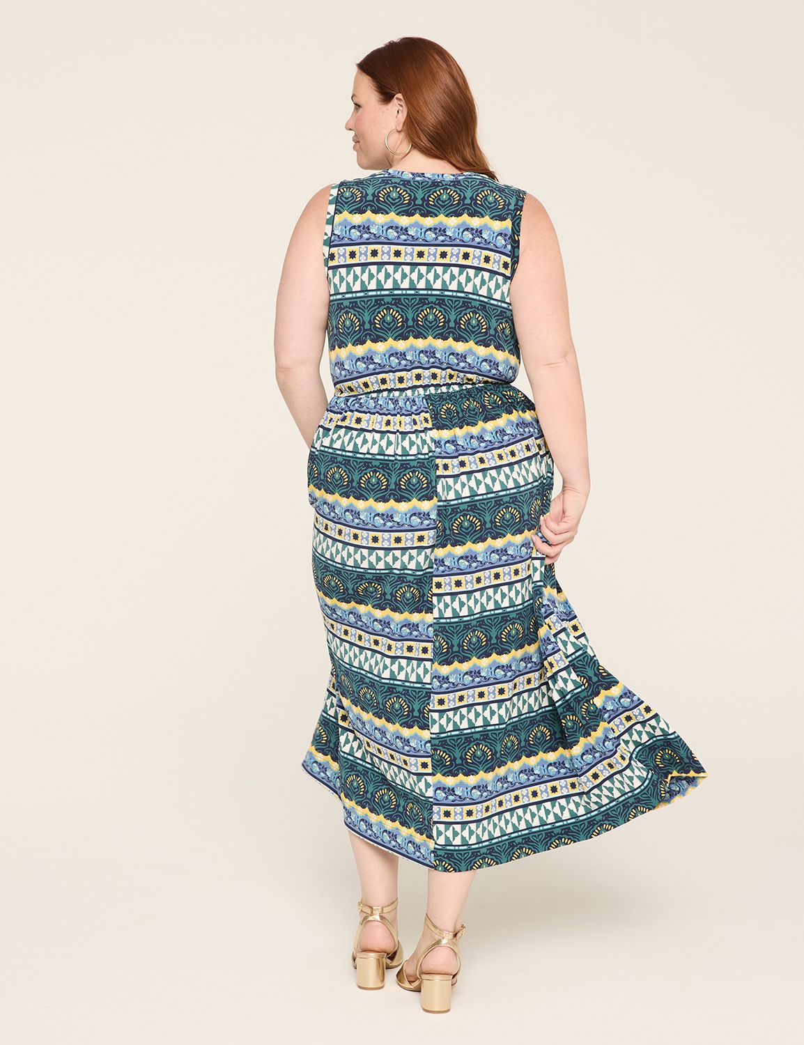 V-Neck Jersey Maxi Dress