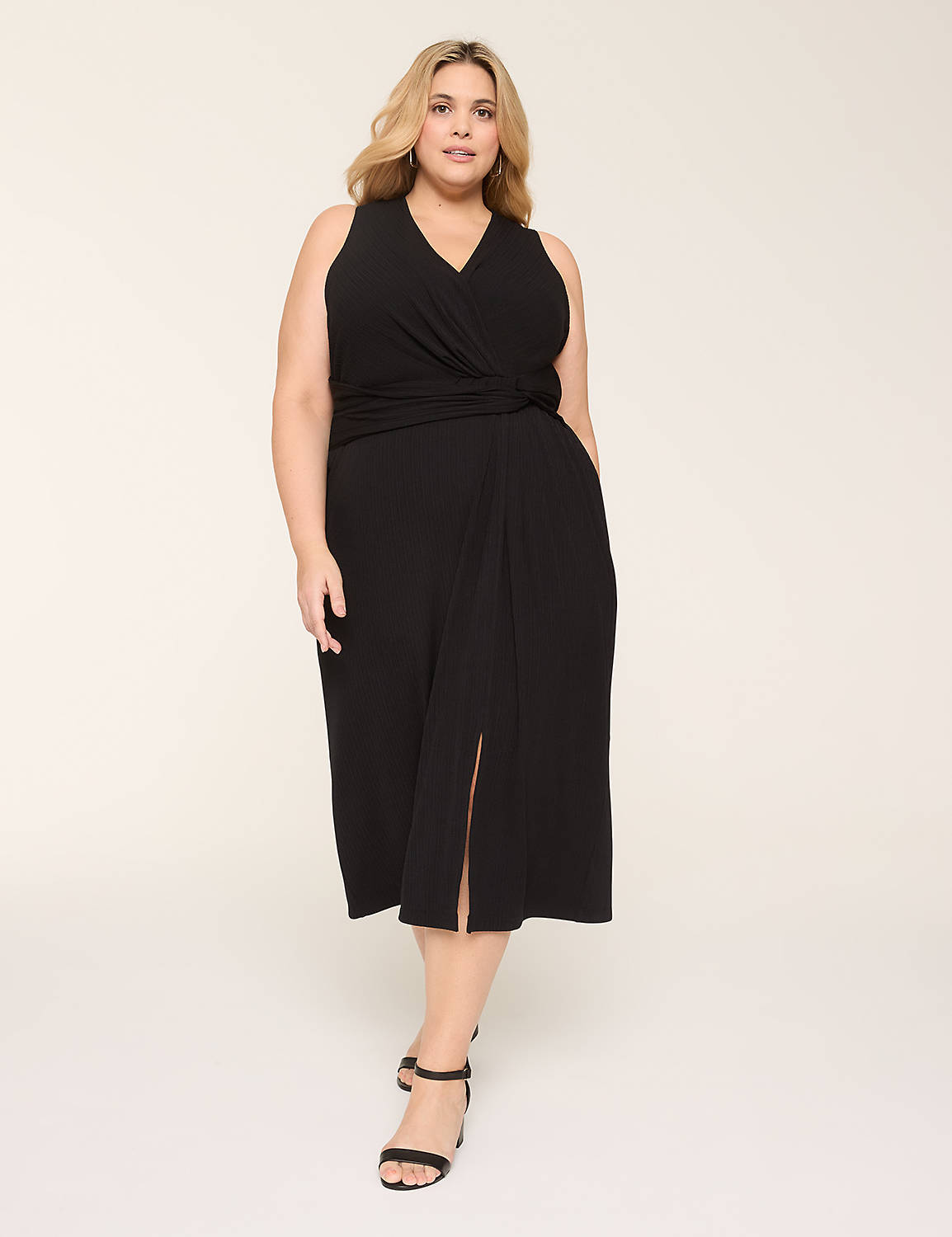 Raine Twist Front Midi Dress Raine Twist Front Midi Dress