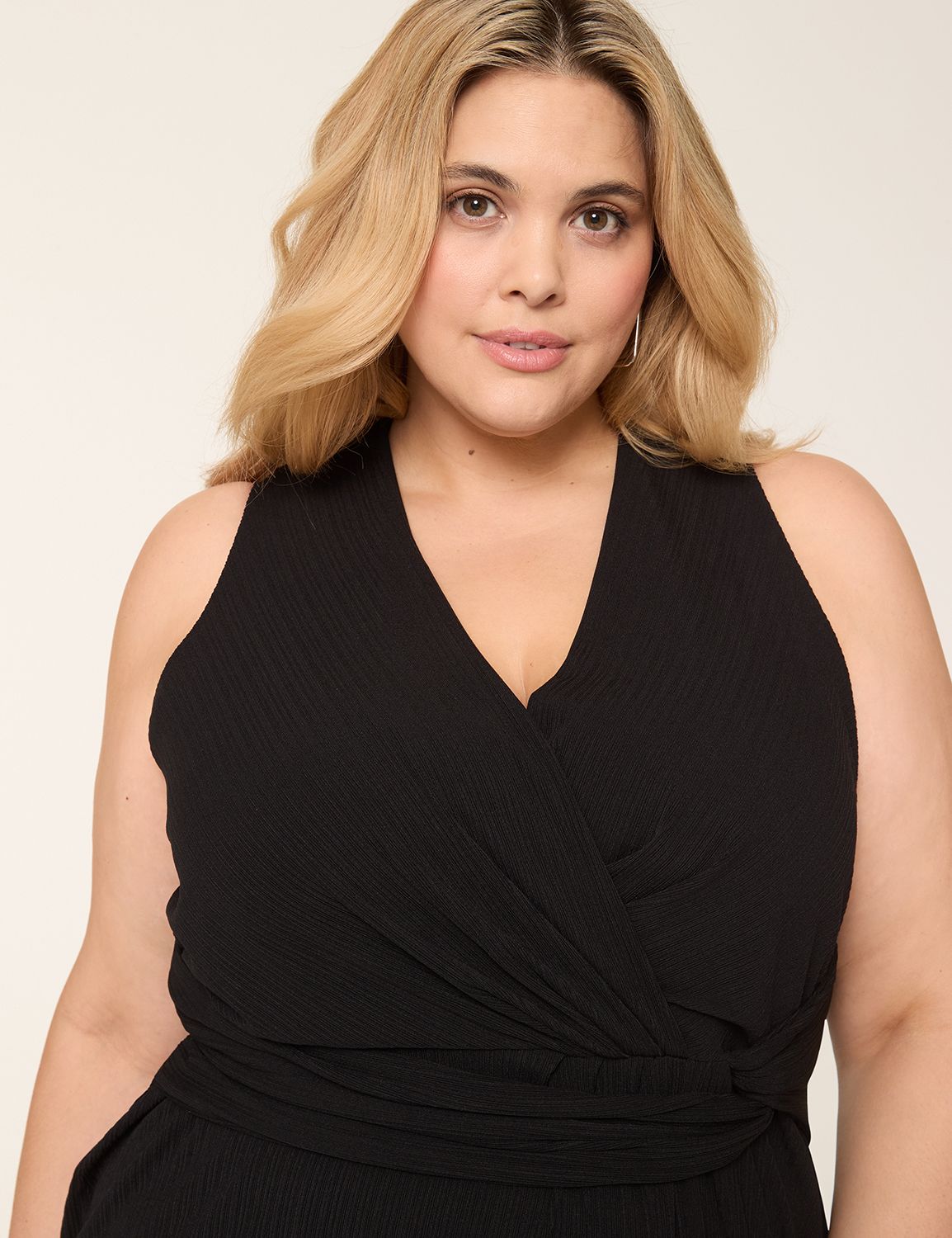 SL VNECK TWIST FRONT DRAPE MIDI Product Image 3