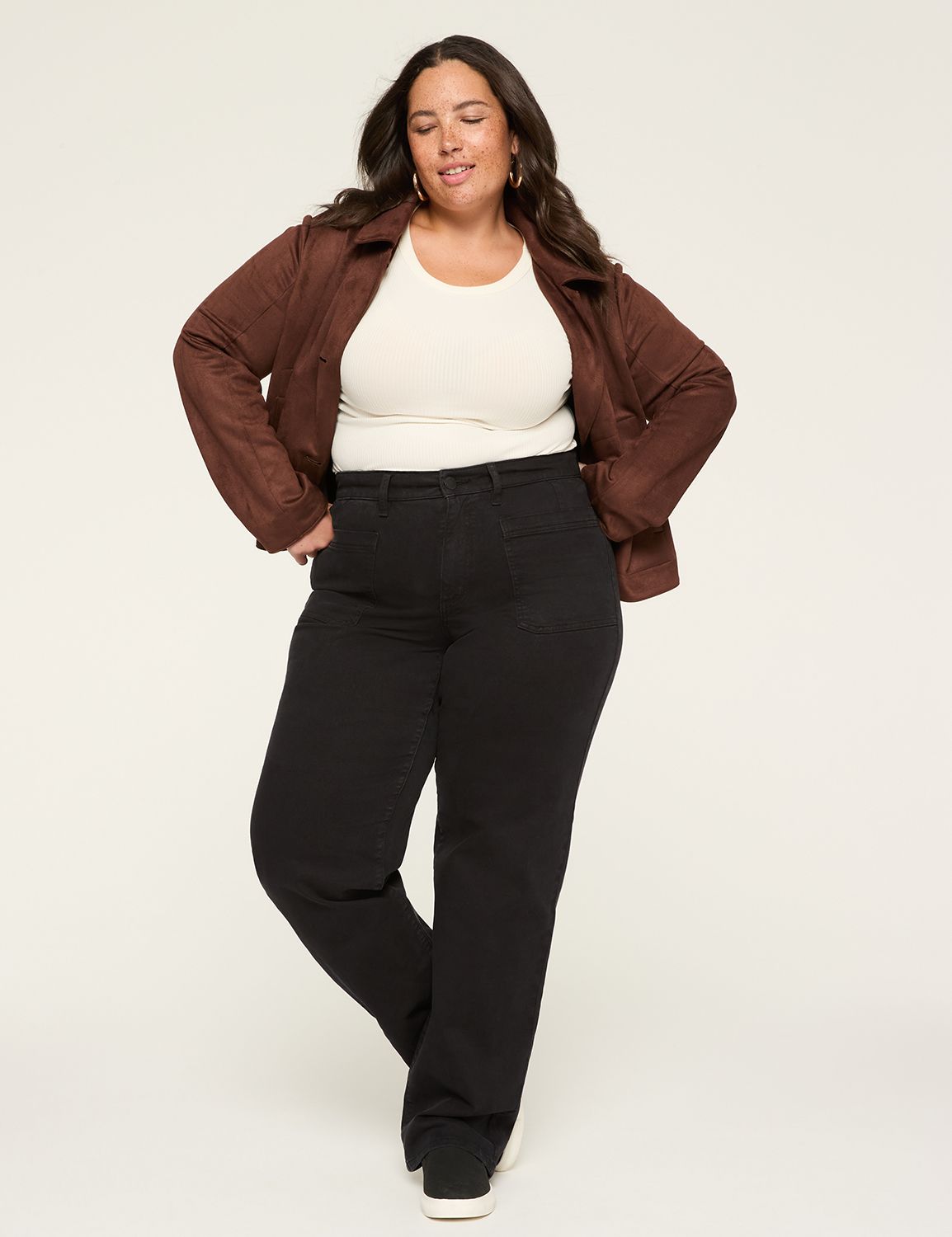 HIGH RISE RELAXED STRAIGHT W PATCH Product Image 3