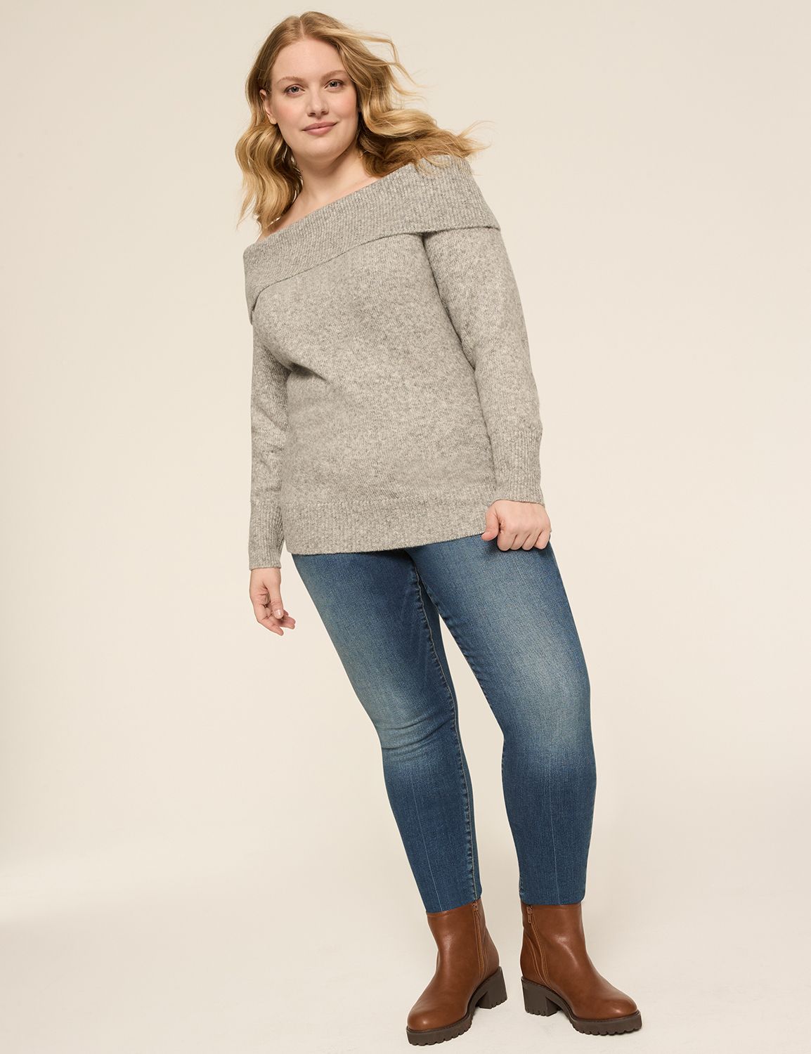 Classic Off-Shoulder Pullover Sweat Product Image 3