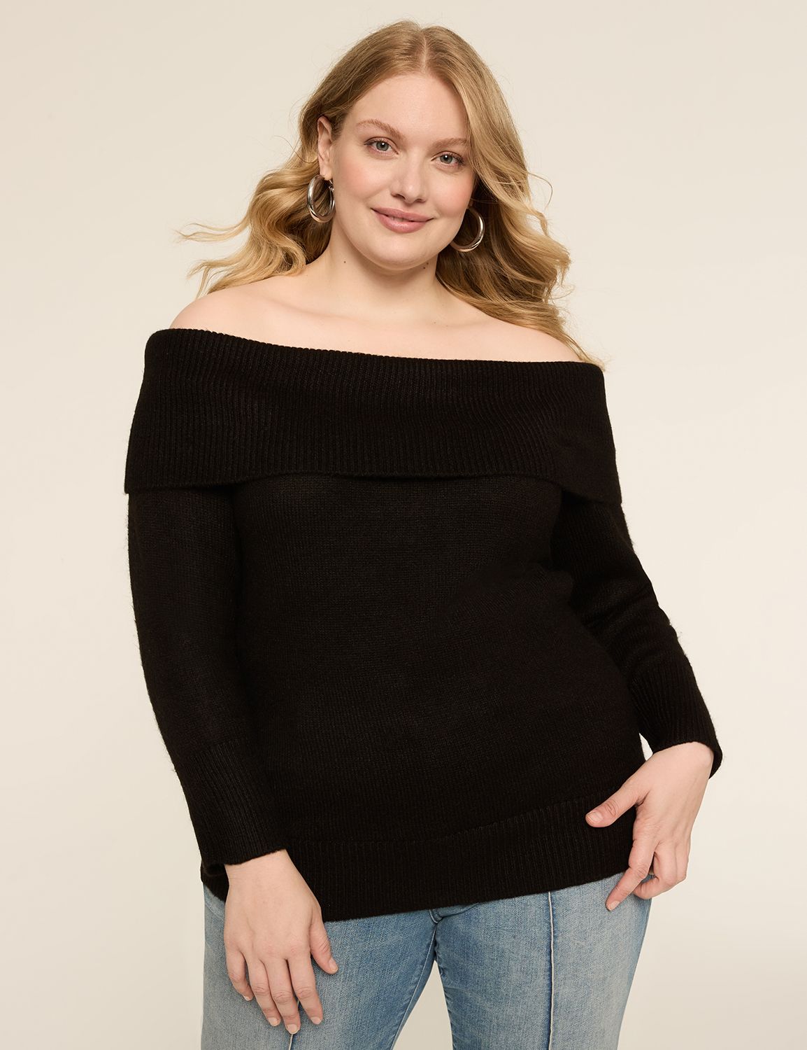 Off-The-Shoulder Sweater LaneBryant