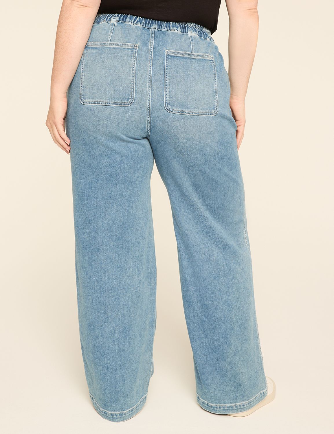 【2plan】Maxis banding wide denim pants Blue One-Tuck Banding Denim Pants - WOOYOUNGMI