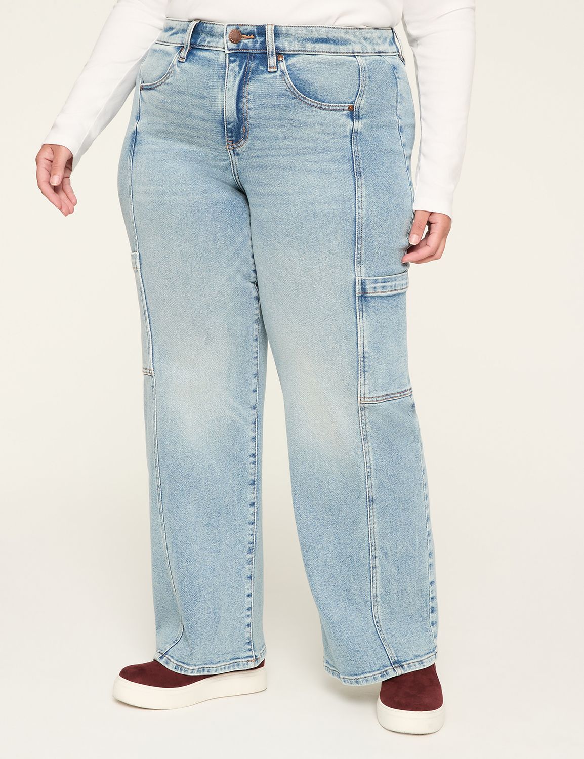 MID RISE RELAXED STRAIGHT CREASE - Product Image 1