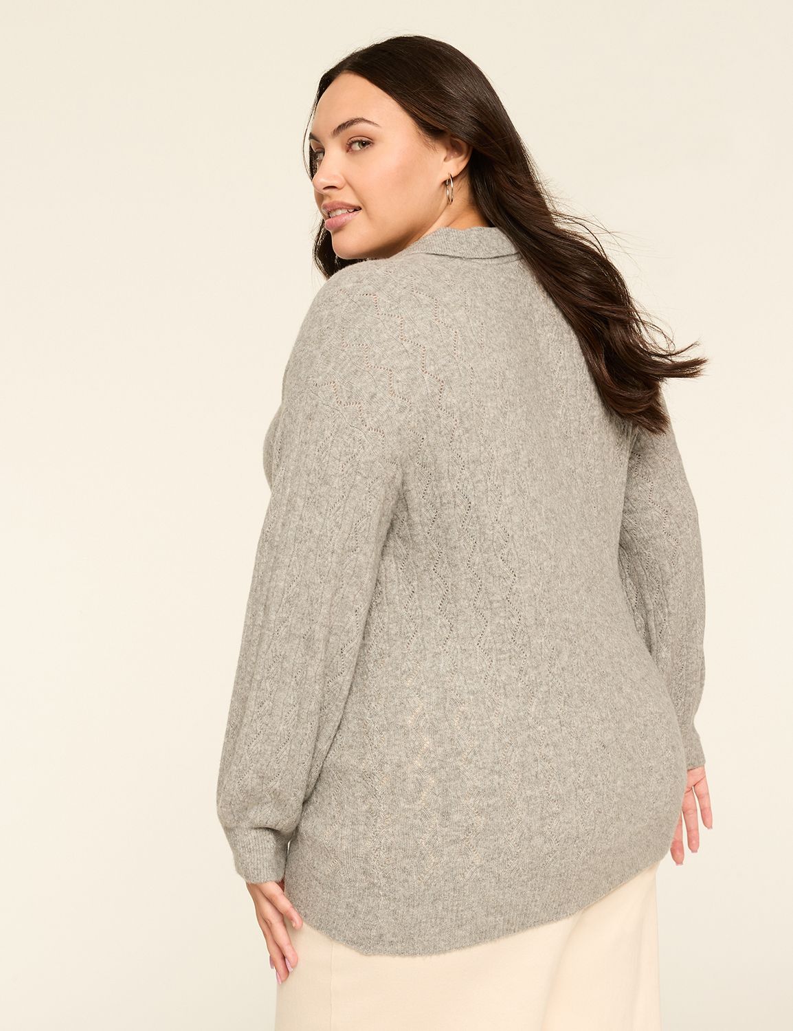 Collared V-Neck Sweater