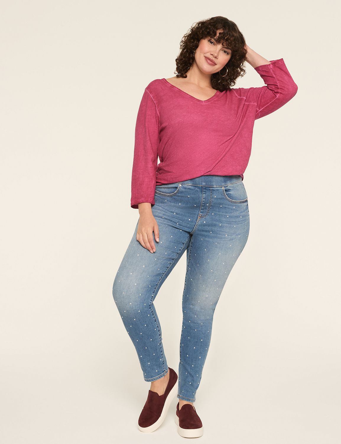 HIGH RISE PULL ON JEGGING - MERYL W Product Image 3