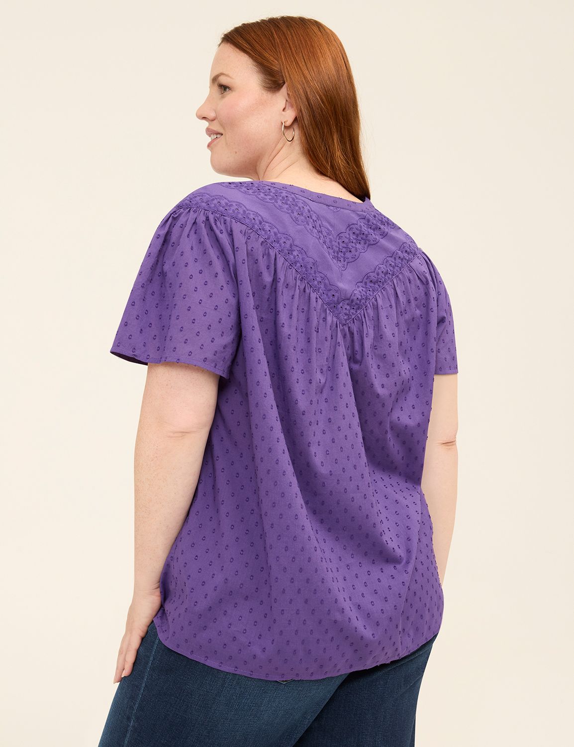 Relaxed Perfect Sleeve Raglan Notch | LaneBryant