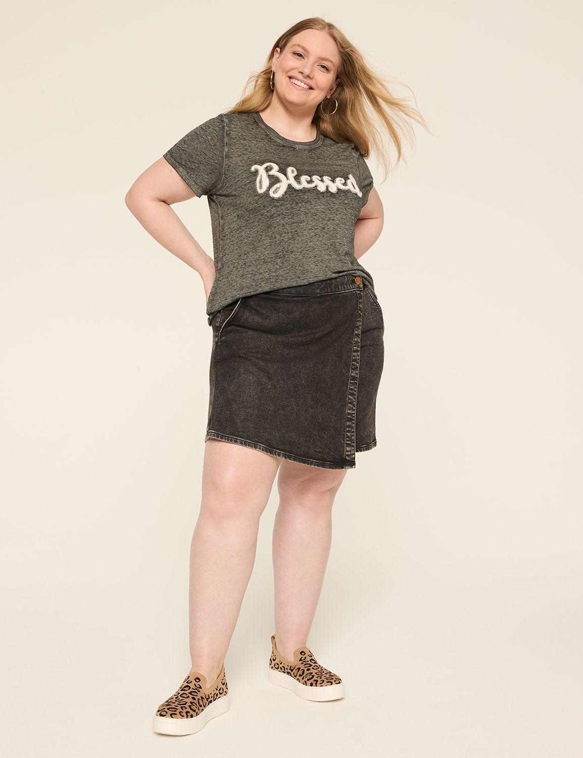 COLETTE DENIM SKORT