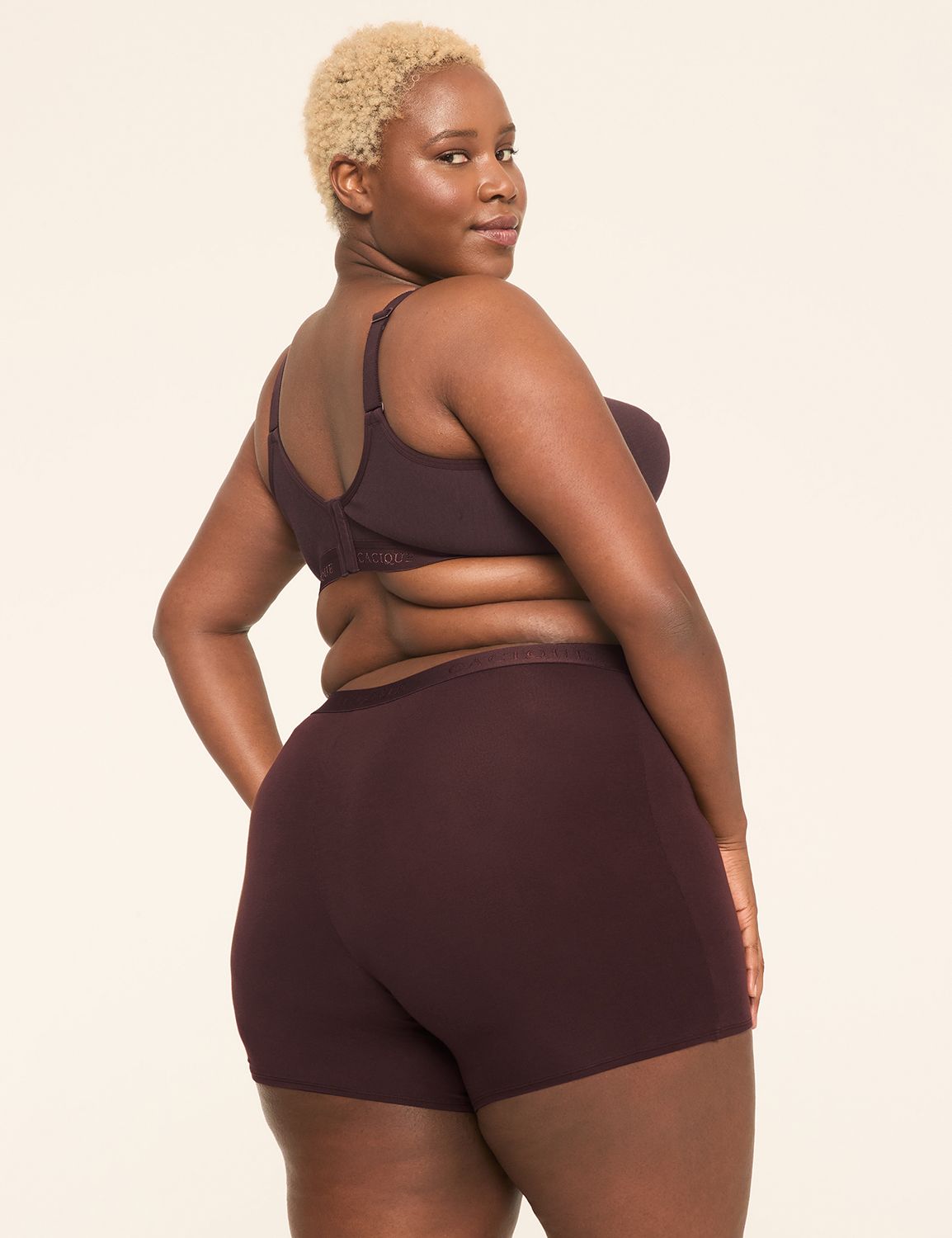 トップス nonshint Cotton Shortie Matte Shine Logo Wid | LaneBryant