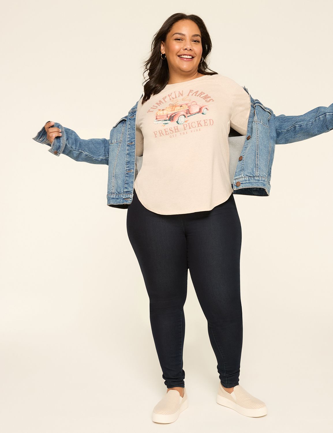 Crew Neck Raglan Sleeve Top main image 0