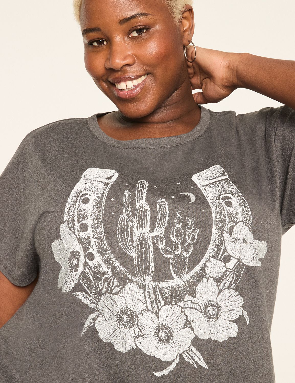 SS Scoop Neck Dolman Graphic: Flowe Product Image 4