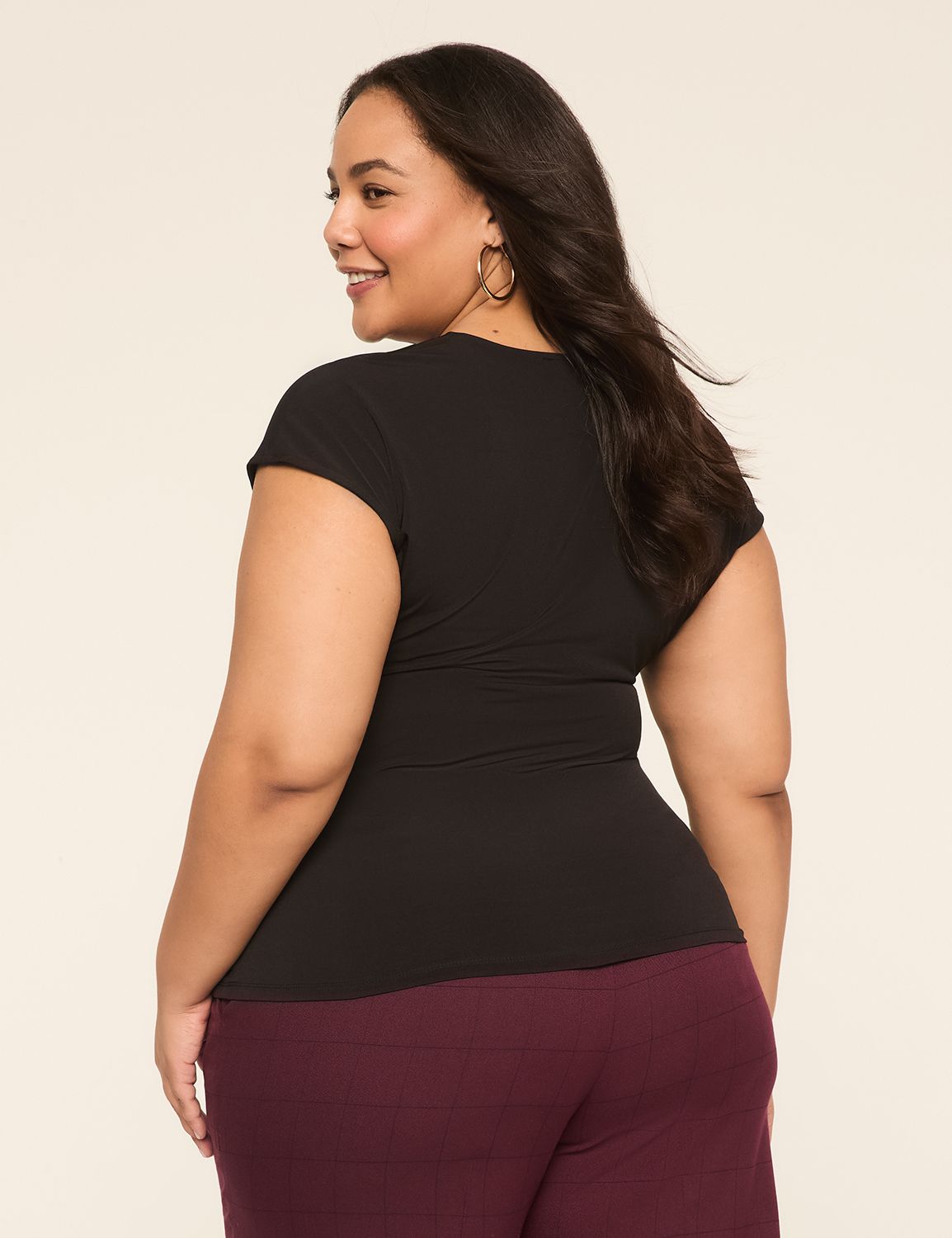 Square-Neck Side-Ruched Top