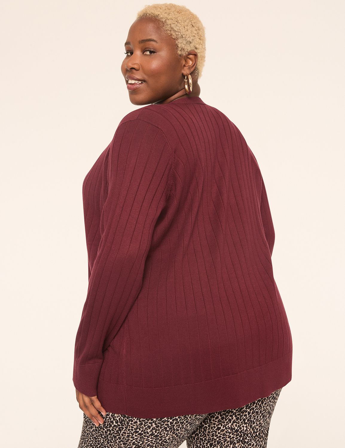 Classic Long Sleeve Open Front Wide | LaneBryant