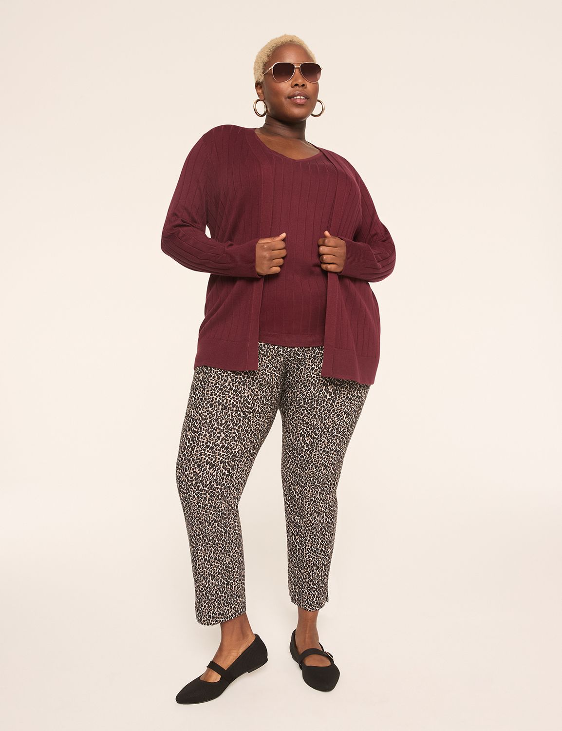 Classic Long Sleeve Open Front Wide | LaneBryant