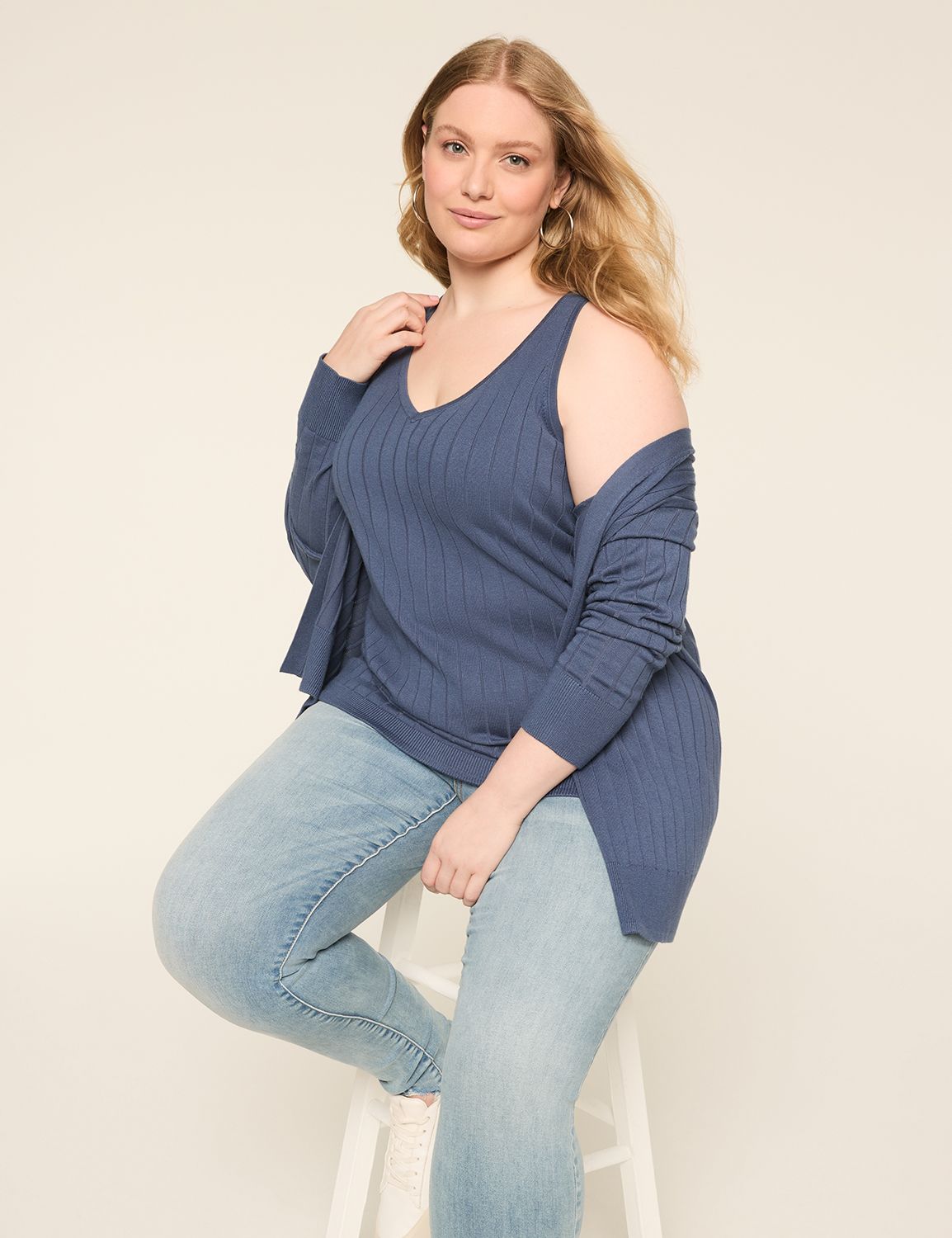 Classic Rib Sweater Tank 1147559 | LaneBryant